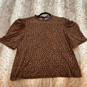 CeCe XL Leopard Print Top